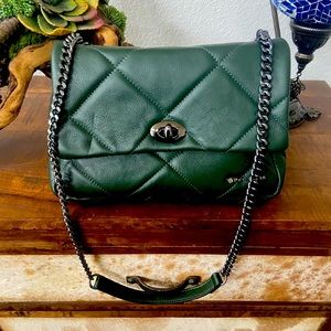 Made in Italy. Super cute Persaman of New York real  quilted leather Crossbody.